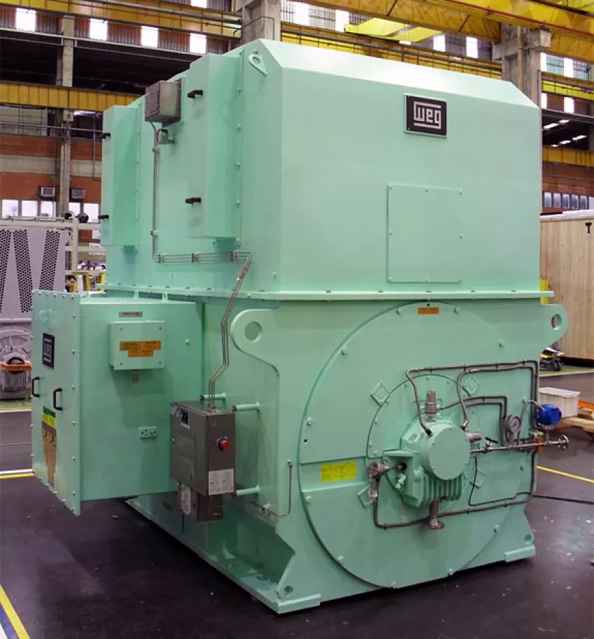 Hazardous area motor with Expo pre-ventilation system