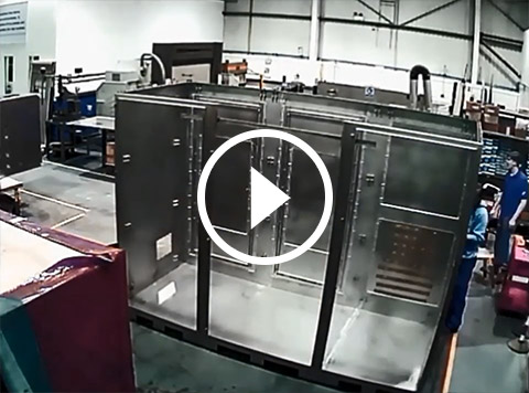 Time lapse of Expo enclosure and purge system building